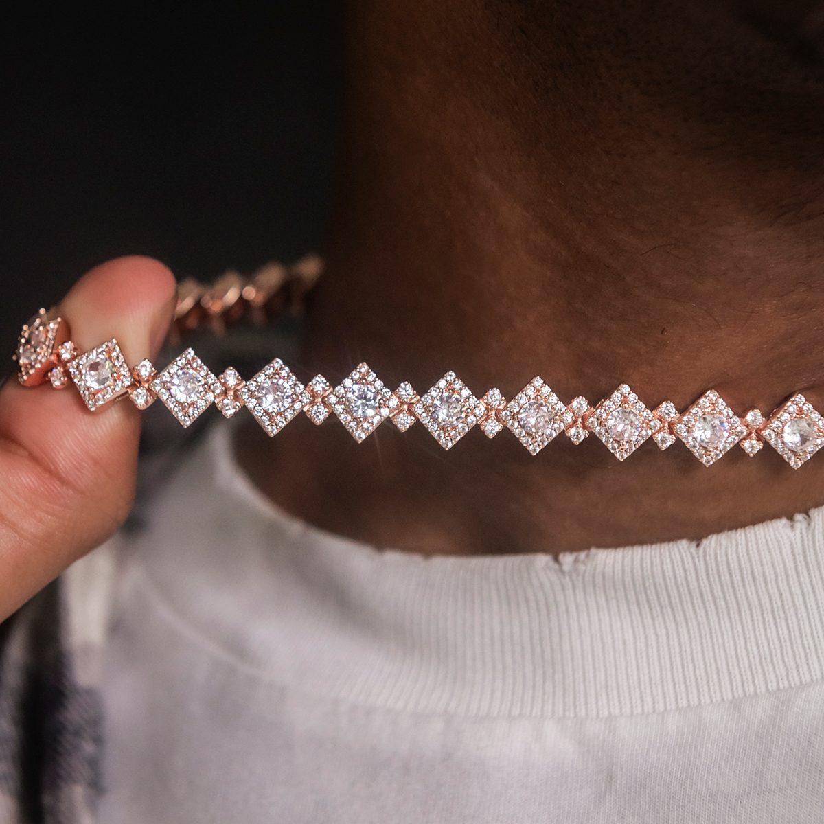 Cloister Link Chain in Rose Gold  - 10mm