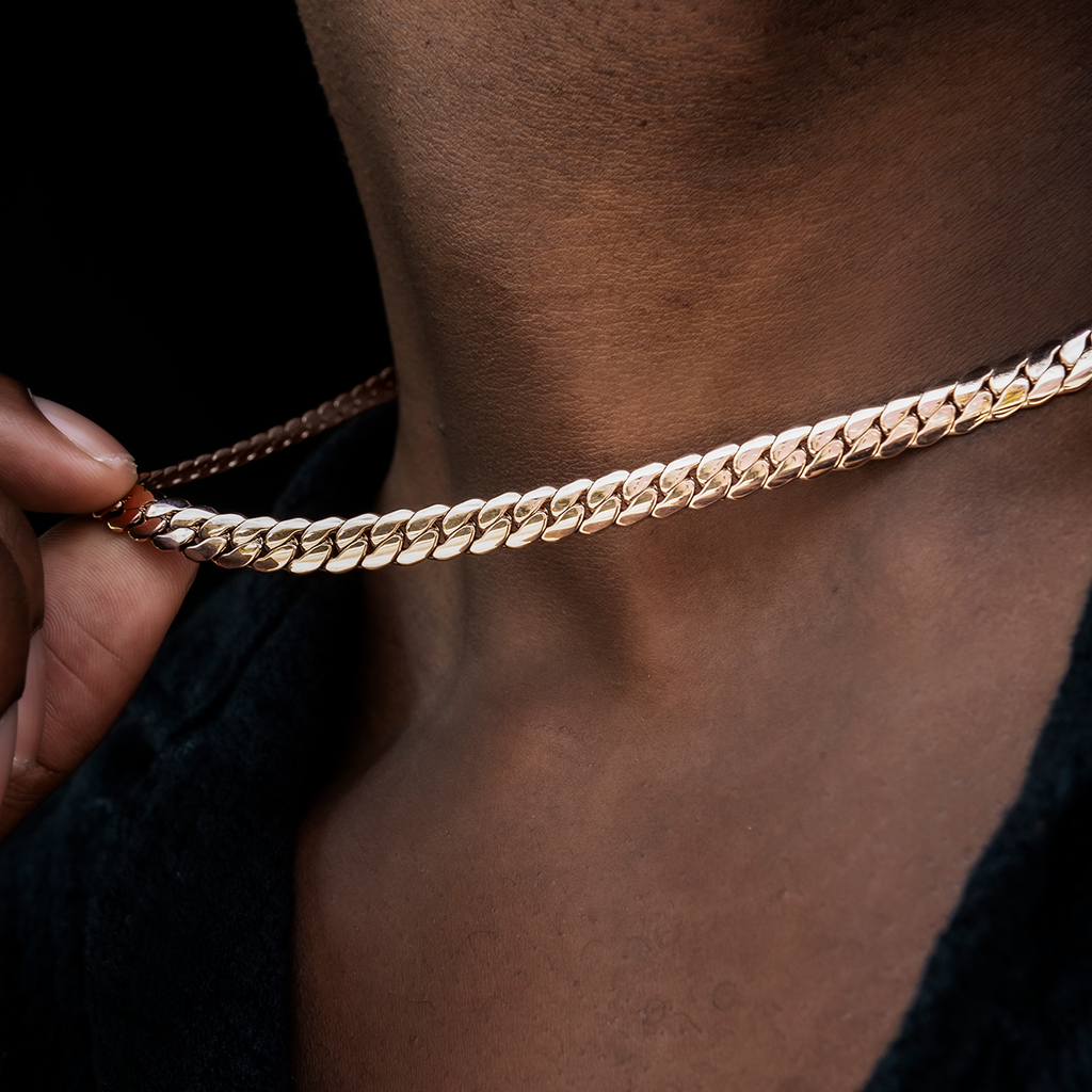 South Beach Cuban™ Chain in Rose Gold- 8mm