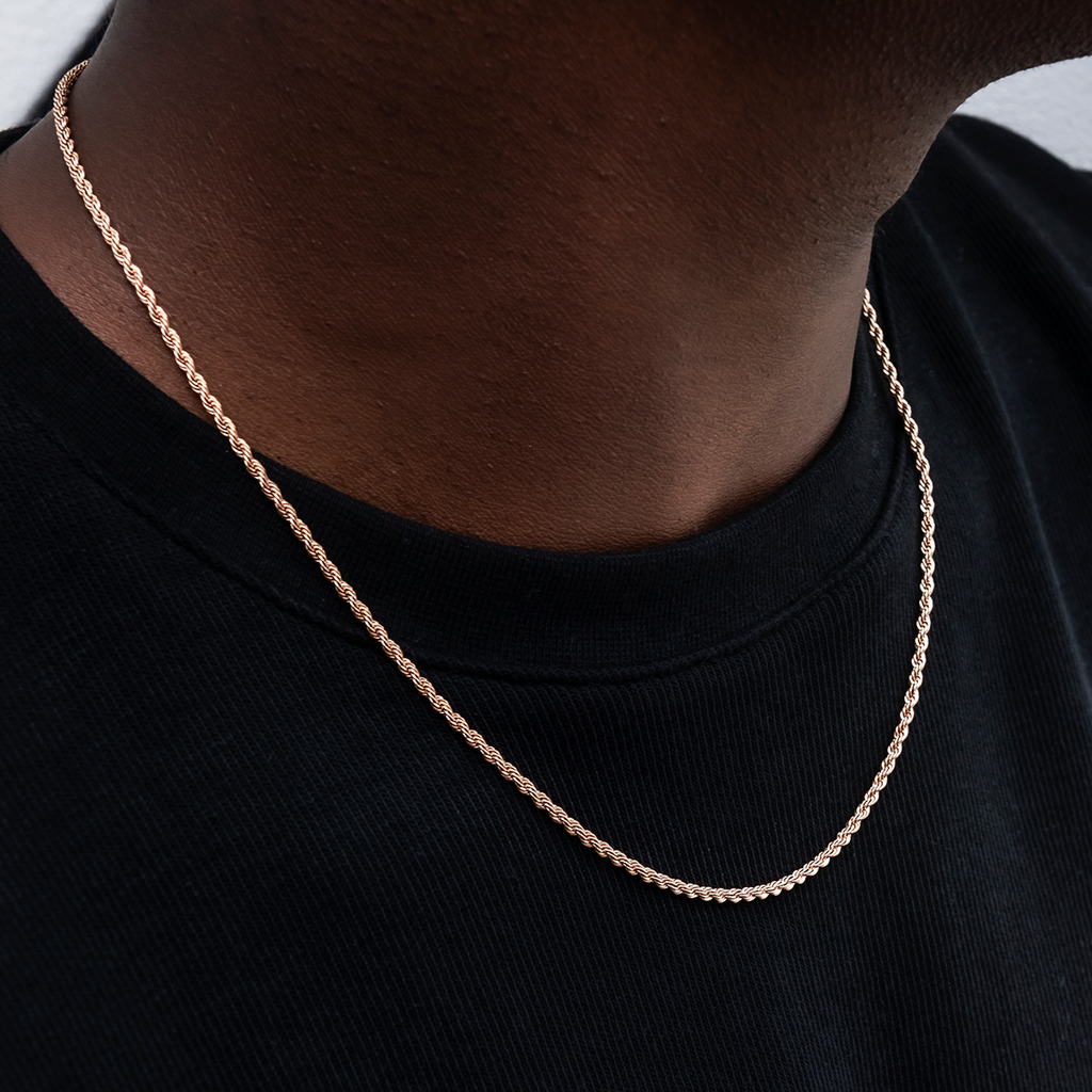 Rope Chain in Rose Gold - 2mm