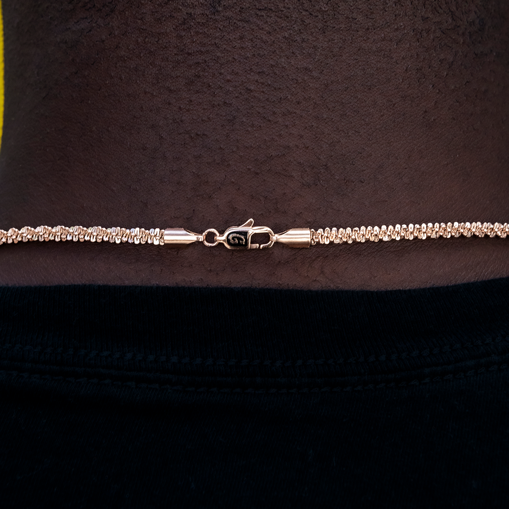 Popcorn Chain in Rose Gold- 4mm