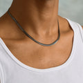 South Beach Cuban Chain in Black - 5mm