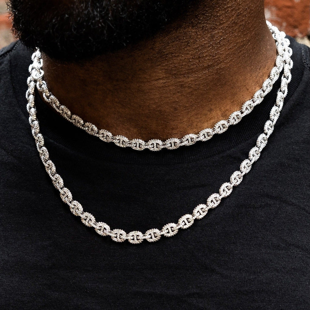 Micro Valentina Chain in White Gold - 7mm