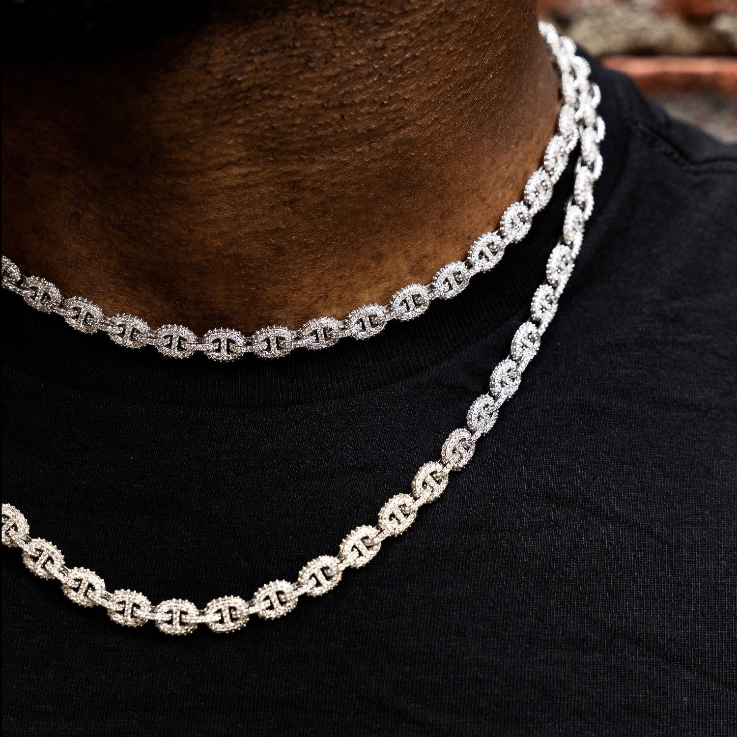 Micro Valentina Chain in White Gold - 7mm