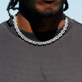 GLD X Bloody Osiris Lab Diamond Voronoi Link Chain in Solid White Gold