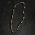 GLD X Bloody Osiris Dual Finish Moissanite Ball Chain in White and Yellow Gold Vermeil