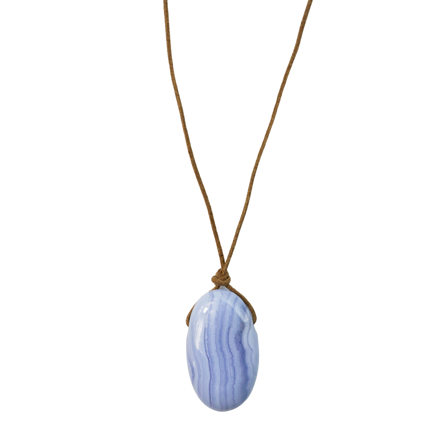 Blue Lace Agate Pendant Necklace
