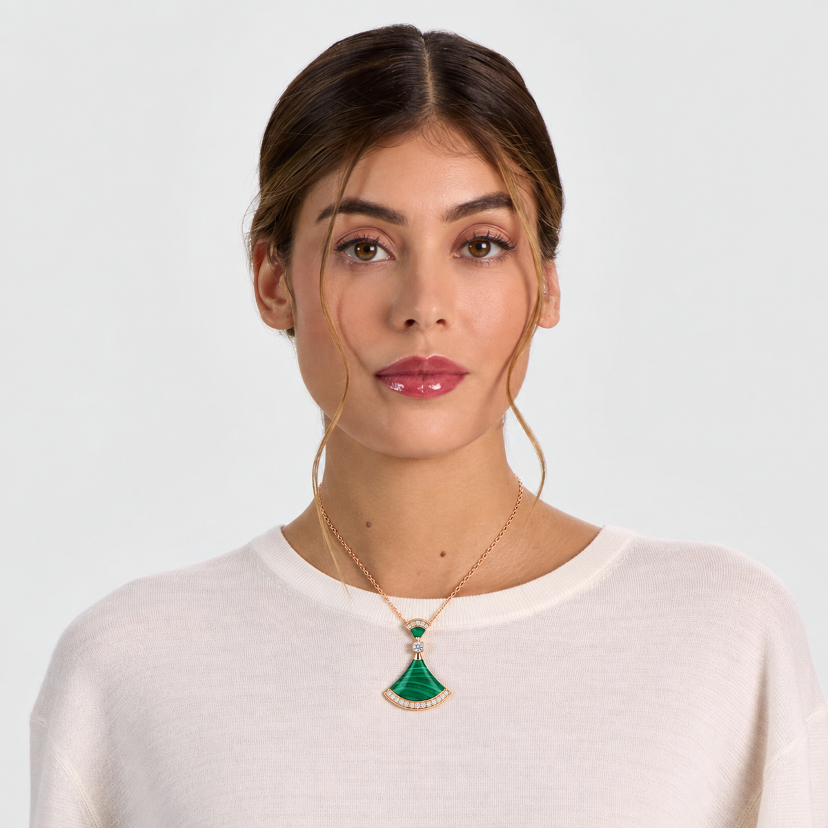 Fan 925 Sterling Silver Pendant Necklace