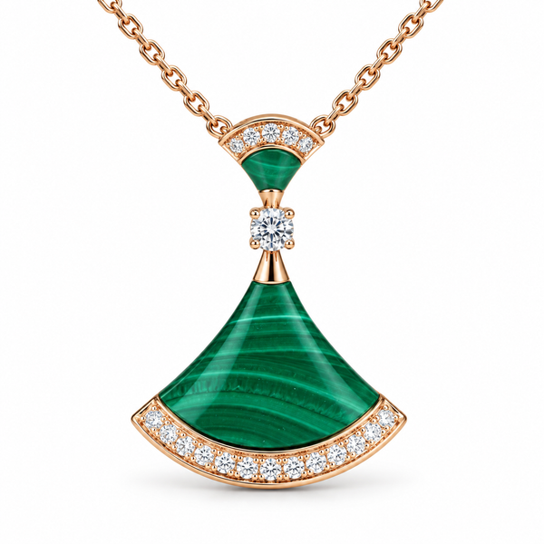 Fan 925 Sterling Silver Pendant Necklace