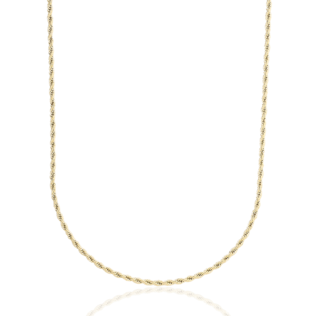 Rope Chain in Yellow Gold - 2mm