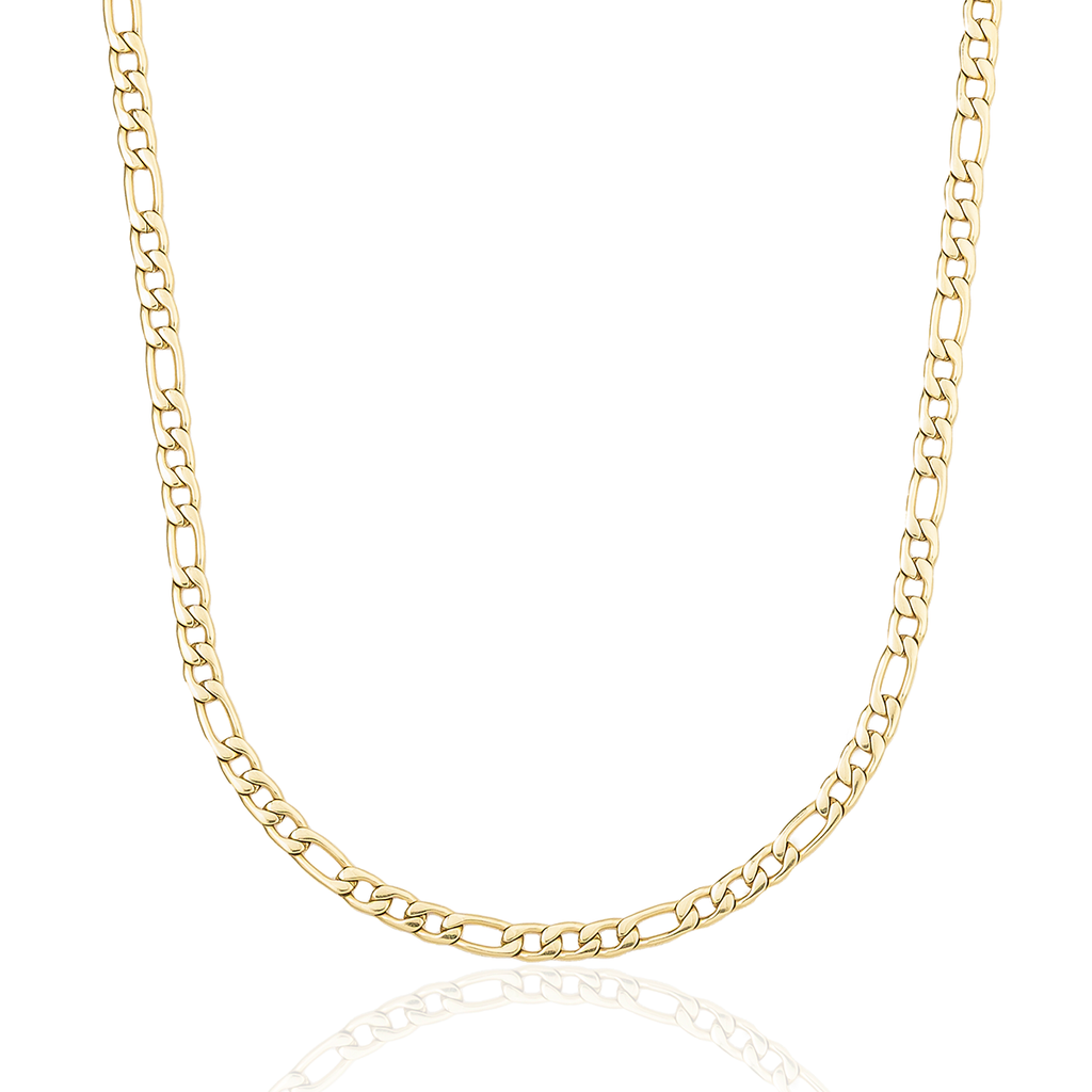 Figaro Chain in Yellow Gold - 4mm