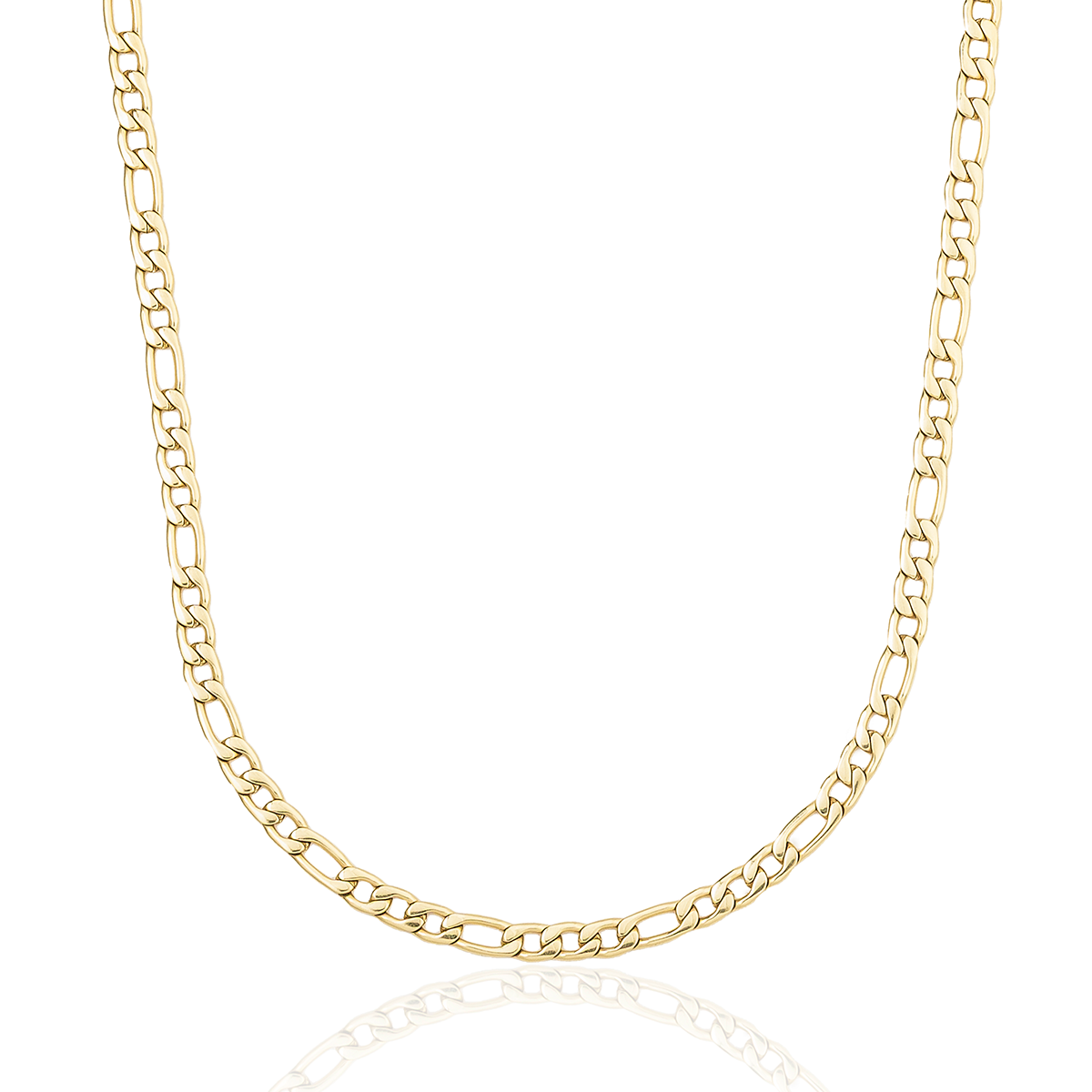 Figaro Chain in Yellow Gold - 4mm