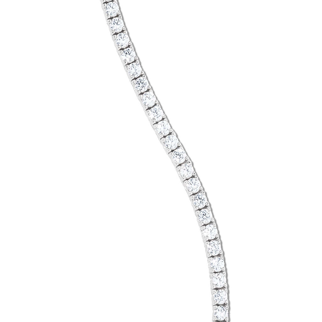 Diamond Tennis Chain in White Gold- 3mm