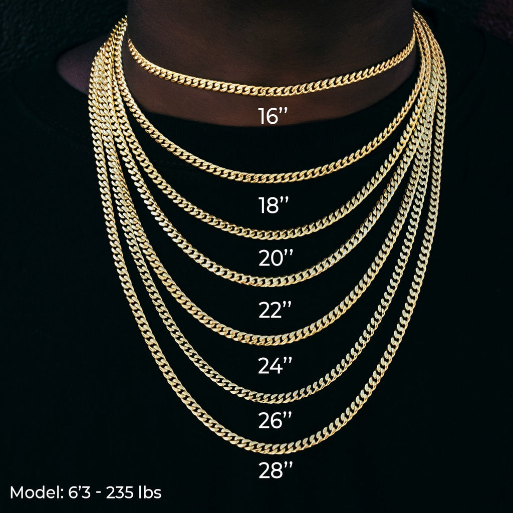 Miami Cuban Chain in Yellow Gold - 25mm