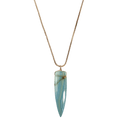 Blue Lemurian Calcite Necklace