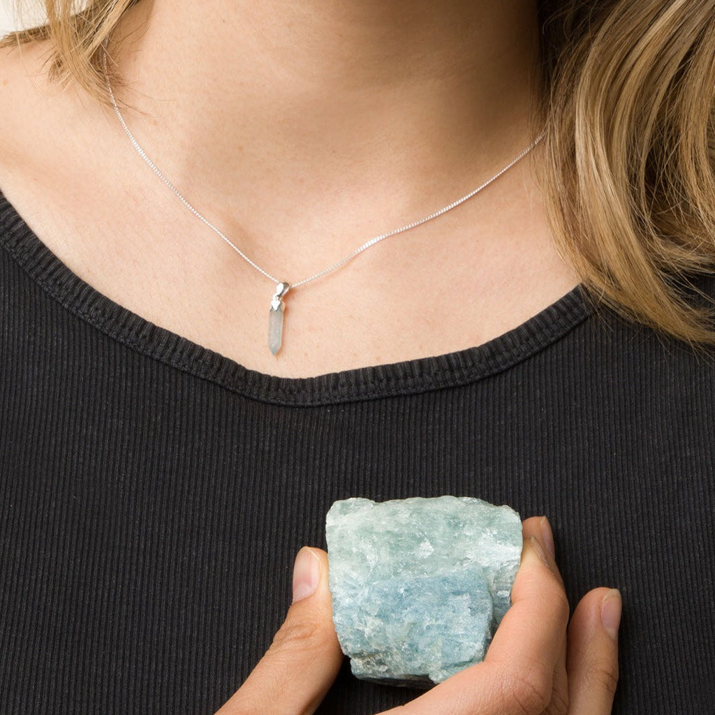 Aquamarine CRYSTAL365 Necklace - Aquamarine Necklace