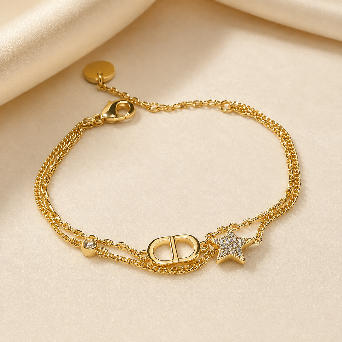 CD Star Double-Layer Bracelet