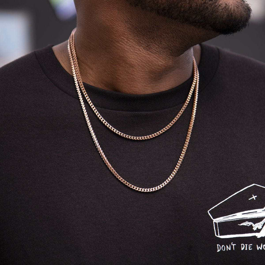 Franco Chain in Rose Gold - 3mm