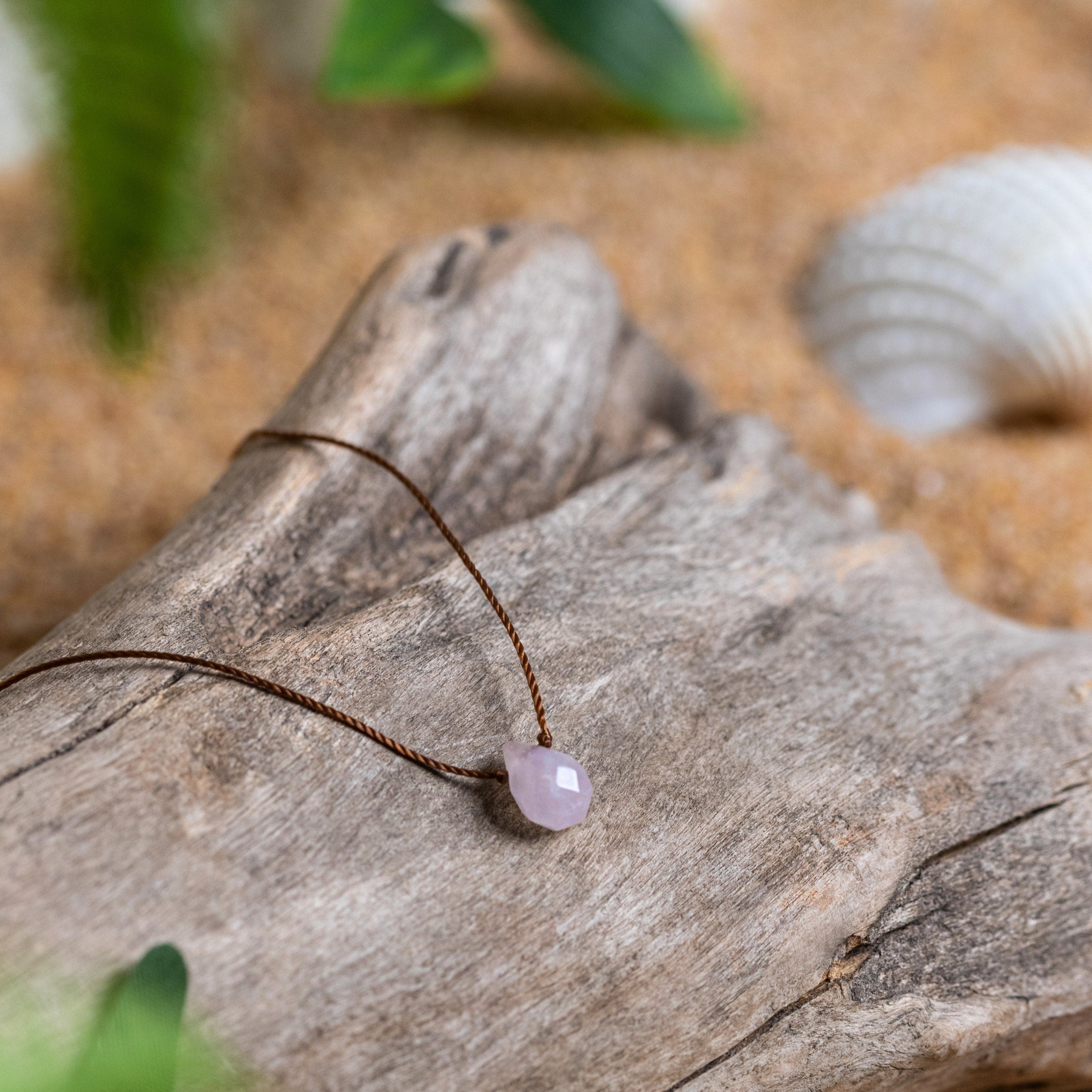 Love Junkie Necklace - Rose Quartz Necklace - Energy Muse
