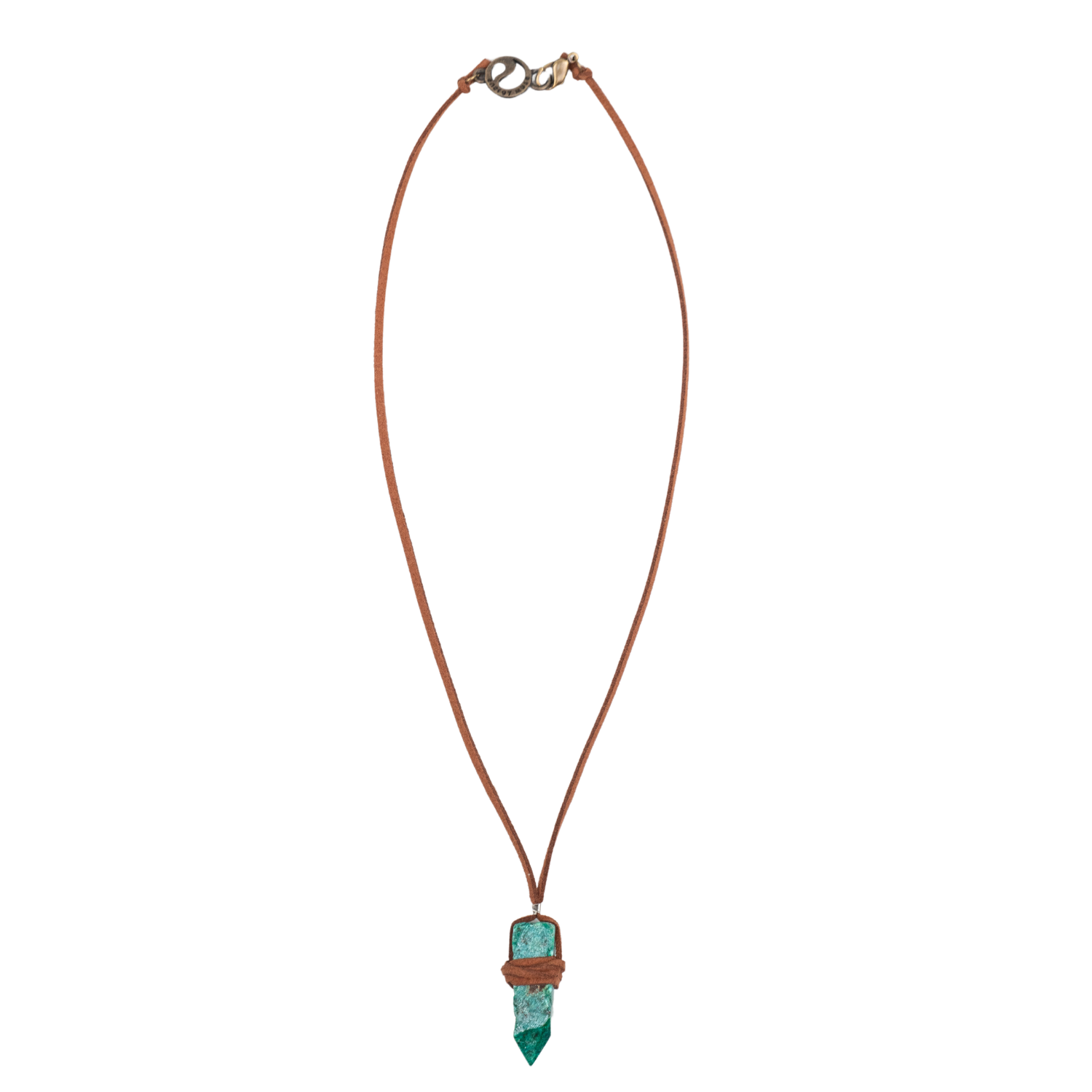 Turquoise Crystal Point Necklace
